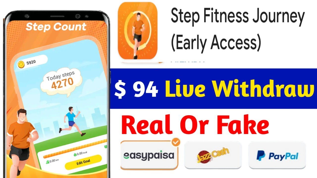 Step Fitness Journey App withdrawal | Step Fitness Journey App Real or ...