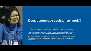 1.3 Aid, democracy and development - Rachel Gisselquist