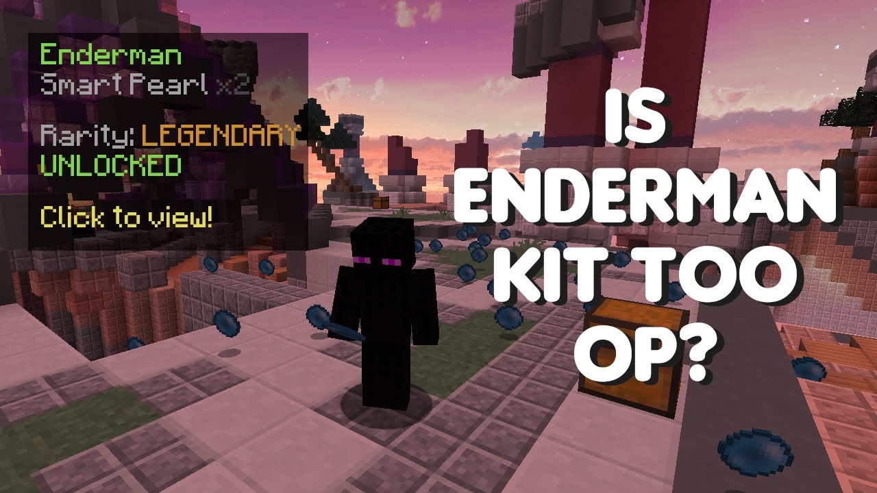 Is the Enderman kit TOO OP? (Insane Skywars)