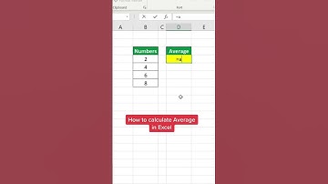 How to Calculate Average in Excel! #excel