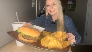 ✨ASMR BACKYARD BURGER✨