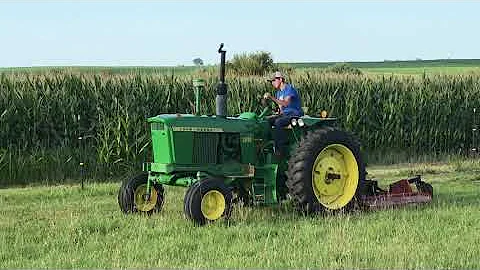 Our 3010 shredding the pasture.