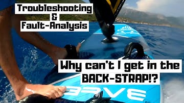 How to get in the BACK-foot strap windsurfing! #insta360