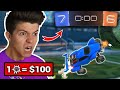 1 Goal = $100 with Preston and Josh - Rocket League Challenge!