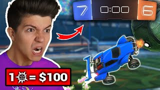 1 Goal = $100 with Preston and Josh  Rocket League Challenge!