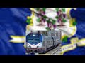 Trains filmed in Bridgeport Connecticut today