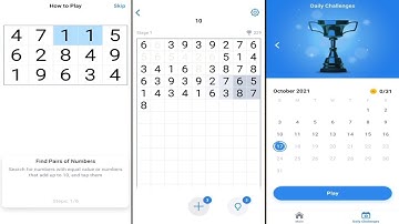 Number Match (-by Easybrain) - free offline number puzzle game for Android and iOS - gameplay.