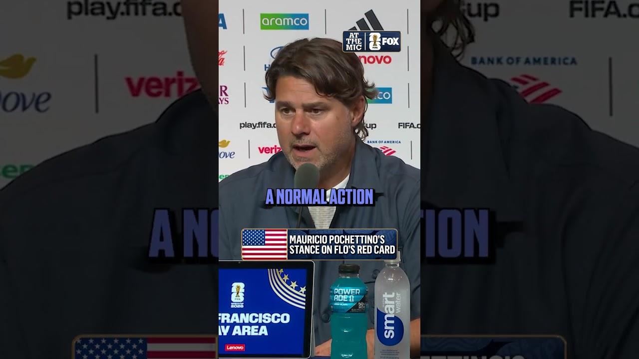 Mauricio Pochettino didn't agree with the red card that was given to Flo Balogun