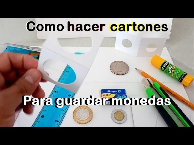 COMO HACER UN PORTA MONEDAS DE CARTON DIY / HOW TO MAKE A