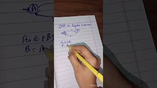 Conversion of DFA to Regular Expression easy example | DFA to R.E #education #viral #computer