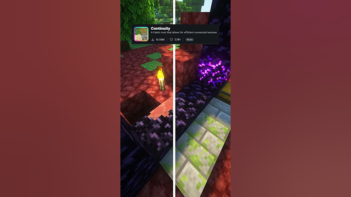 BEST Texture Pack/Mod: Continuity (Part 4) Minecraft #shorts