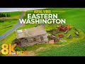 Flying over Eastern Washington &amp; Columbia River Gorge - Drone Video of Scenic Landscapes in 8K HDR
