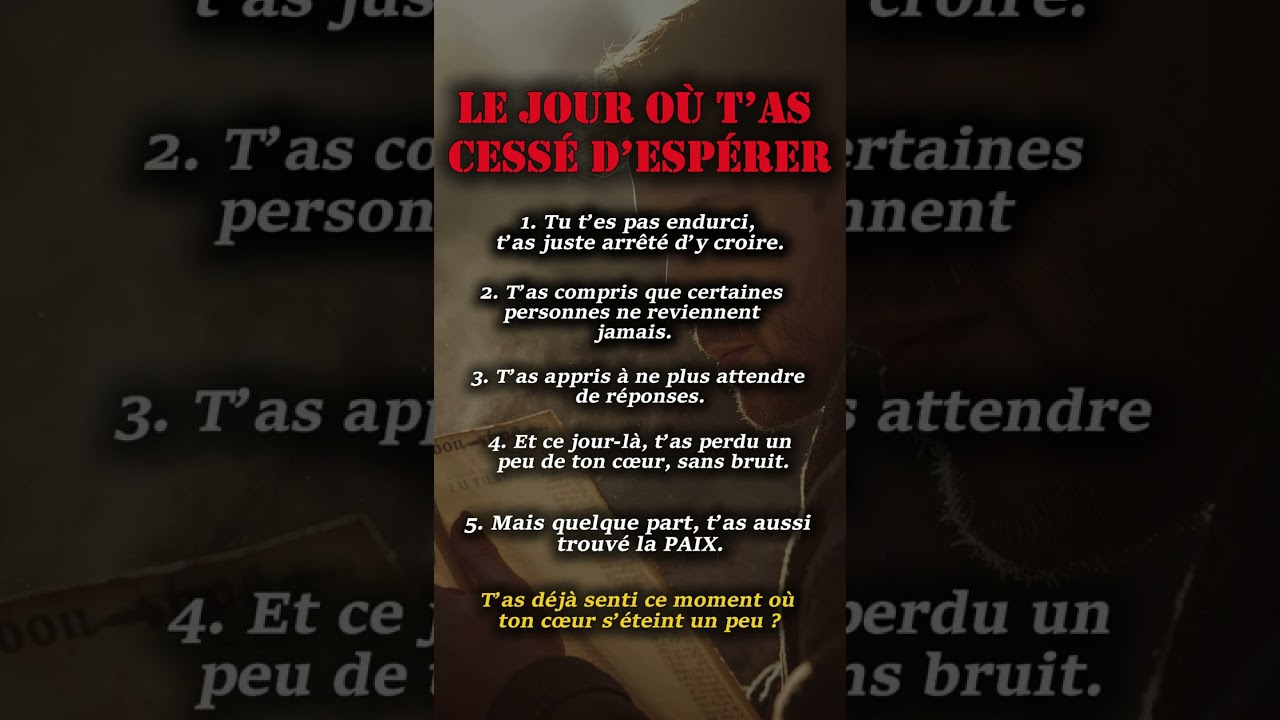 Psychologie : quand t’arrêtes d’attendre les gens