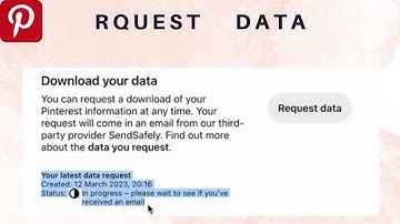 How to Request data in Pinterest