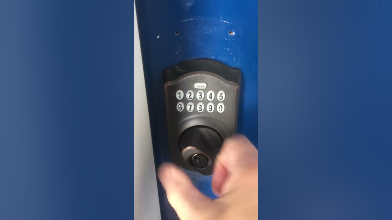 Schlage keypad lock not working in cold YouTube