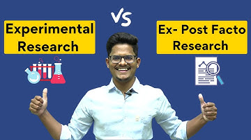 The Difference Between Experimental and Ex - Post Facto Research Explained in a Simple Way