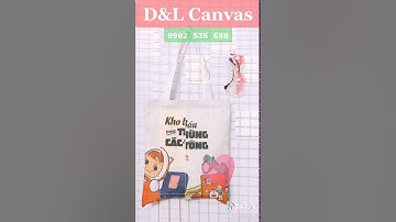 Túi vải bố - túi ToTe thời trang “ Kho báu trong thùng các - tông “