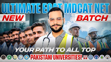ECAT NET MDCAT BCAT 2025 Batch | Important Test Types | Course Schedule | Batch Queries & Facilities