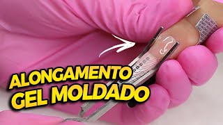 COMO FAZER ALONGAMENTO DE GEL MOLDADO! (Passo a Passo)