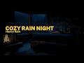 Cozy Rainy Cabin Night 🌧️🔥 Heavy Rain &amp; Fireplace Sounds for Insomnia