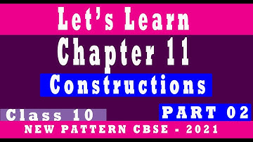 Construction Class 10 cbse // Chapter 11 ex 11.2 / How to construct tangents