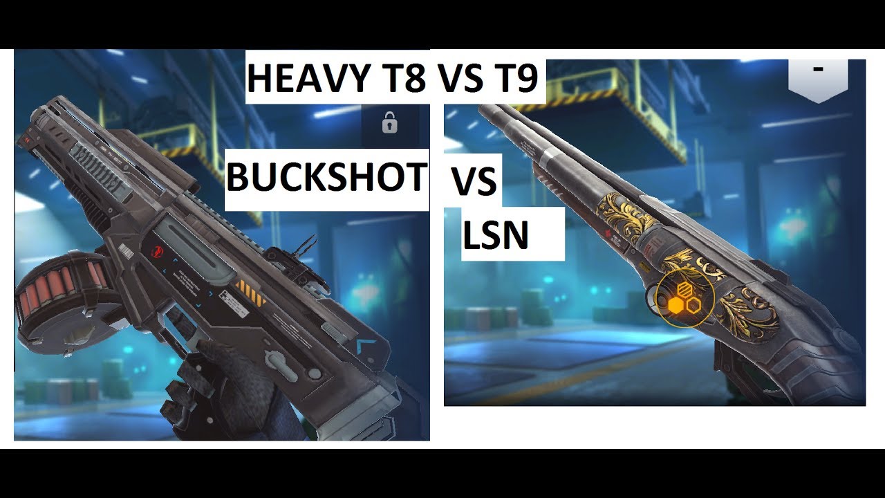 MC5 HEAVY T8 LSN vs T9 BUCKSHOT GAMEPLAY,WHICH IS BEST ? MODERN COMBAT 5 LSN vs BUCKSHOT1