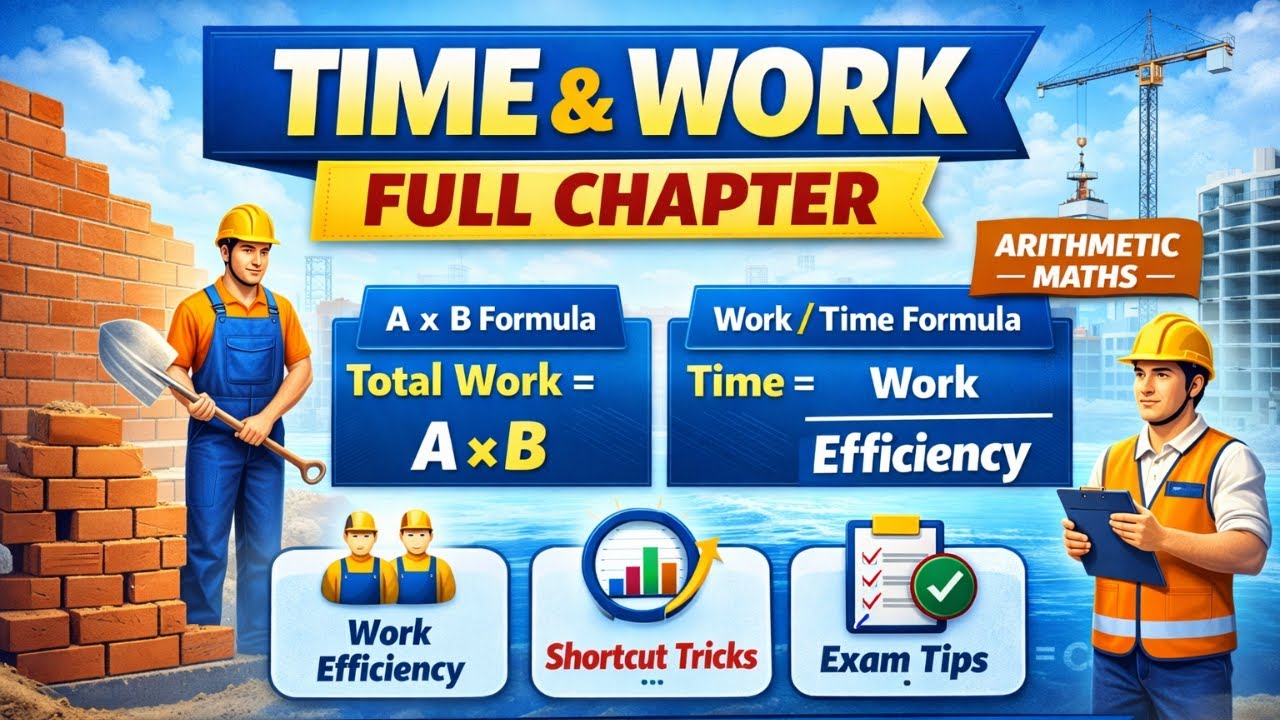 Time and Work Complete Chapter 🔥 | All Formulas & Short Tricks | SSC ...