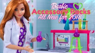 Barbie ALL NEW 2018 Accessory Packs & Playsets | Art Studio | Science Lab & More