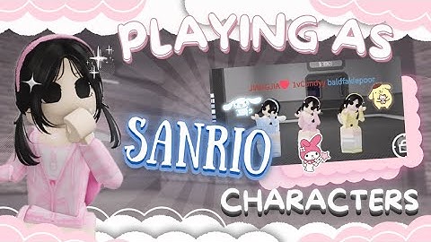 PLAYING AS SANRIO CHARACTERS (w/ my friends!!) | Murderers vs. Sheriffs