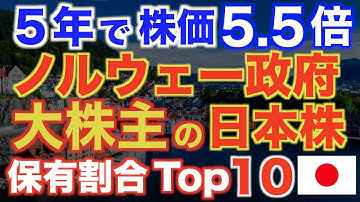 ※再掲 ノルウェー政府が大株主の日本株トップ10！（日本株銘柄の紹介）