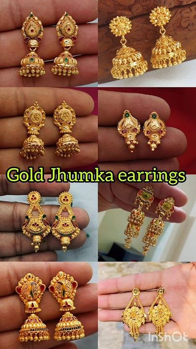 1 gram gold earrings,😍 Gold earrings Jhumka design with price 2025#gold#earrings#jhumka#viralvideo💯🙏