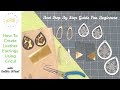 How to Create Leather Earrings with Cricut