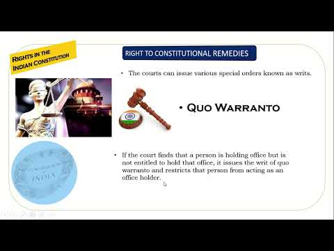 Video: Per l'emissione dell'atto di quo warranto?