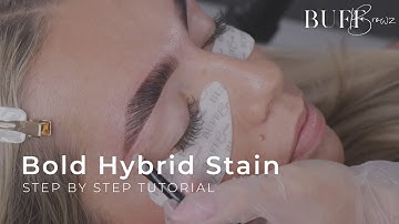 Bold Hybrid Stain and Cysteamine Lamination | Buff Browz Step by Step Tutorial