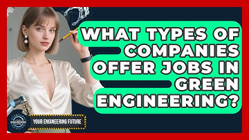 What Types of Companies Offer Jobs in Green Engineering? | Your Engineering Future