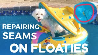 HOW TO FIX FLOATIES | REPAIR INFLATABLE POOL FLOAT | VINYL TOYS WITH HH-66 VINYL CEMENT