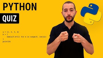 What Is The Output Of This Code List Comprehension With Sum And Range Inside | Python Quiz