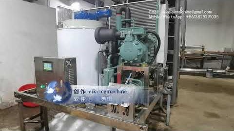 Flake ice machine 5T with Bitzer, air cooled