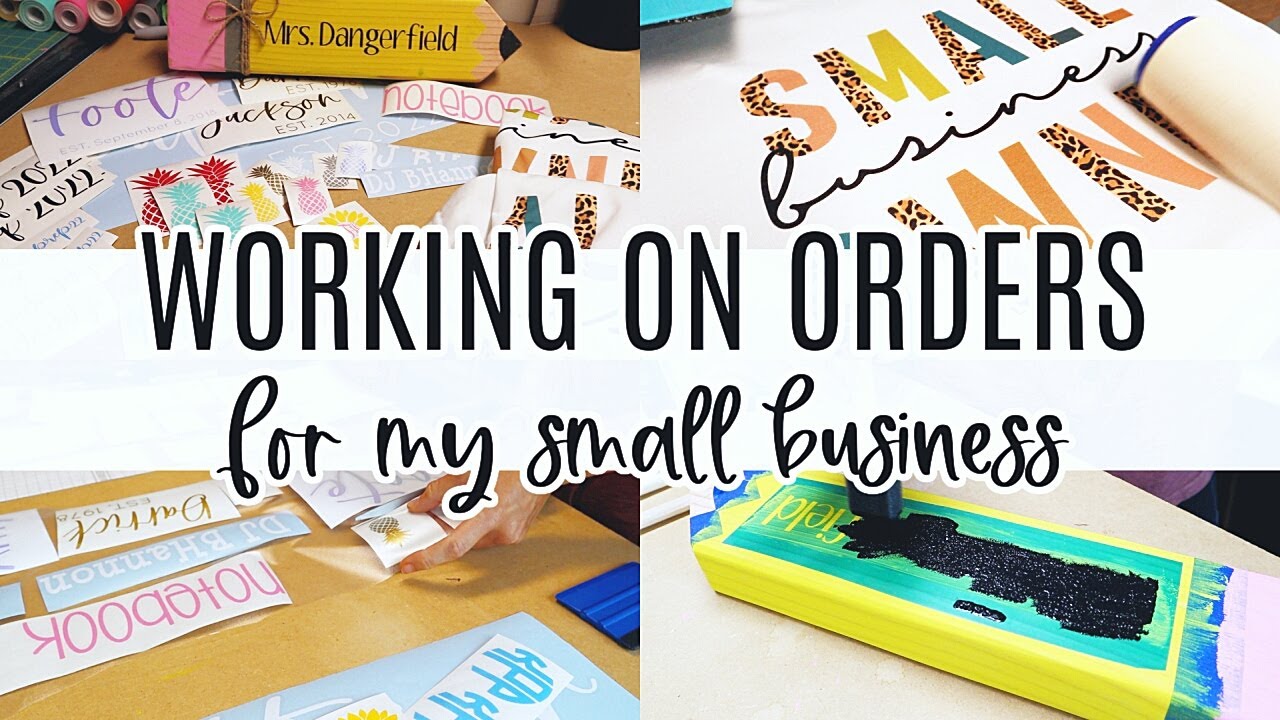 Working On Orders For My Small Business | Vinyl Decals, Signs ...