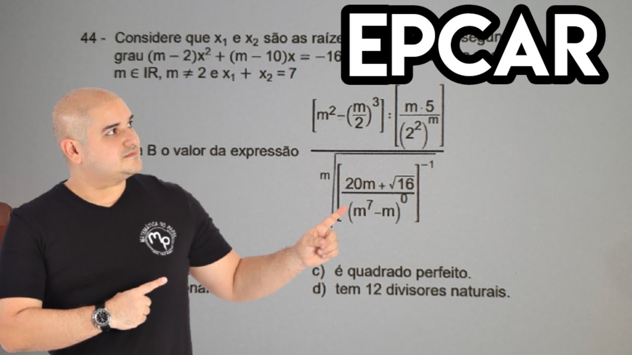 Epcar 2023 considere que x1 e x2 s o as ra zes da equa o do segundo