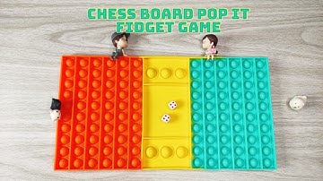 How to Play Chess Board Pop It Fidget Game