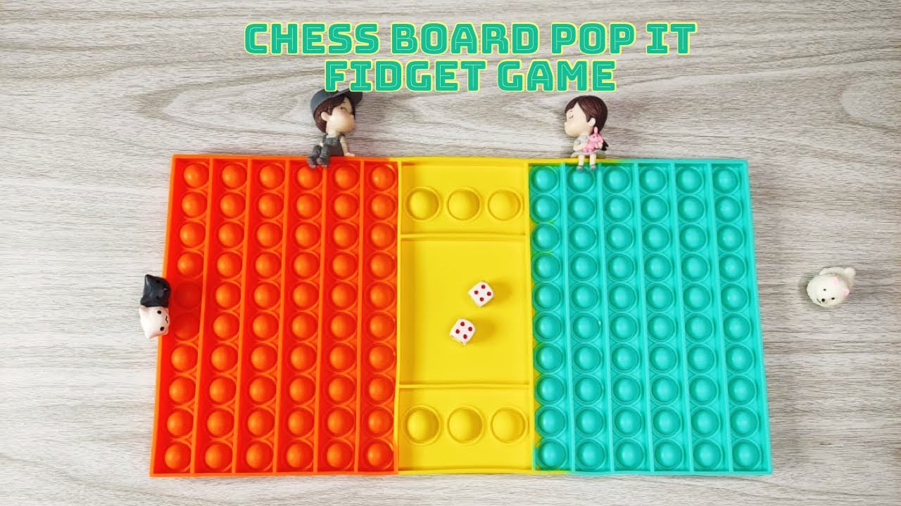 How To Play Chess Board Pop It Fidget Game