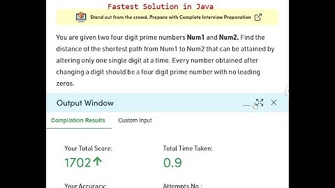Shortest Prime Path GFG Practice Solution in Java || GFG POTD 6th Jan Solution in Java