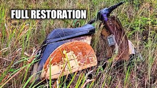 FULL RESTORATION 45 Years Old Italian Piaggio Vespa Abandoned  Junk be The Gold |  TimeLapse