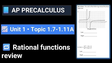 AP Precalculus worksheet 1.7-1.11A Review Rational Functions