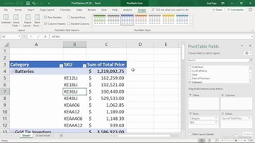 Set Pivot Table print options 2019