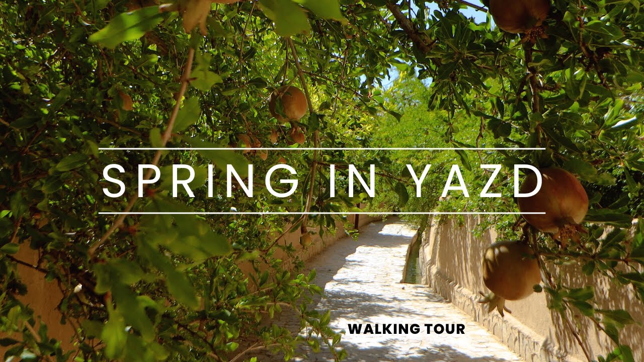 The best time to travel to Taft,Yazd,Iran   پیاده روی در کوچه باغ های بهاری تفت