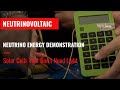 Neutrinovoltaic Technology demonstration:  Solar Cells That Don’t Need Light