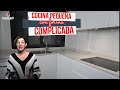 Cocina pequeña con forma complicada - Encimera Dekton Aura