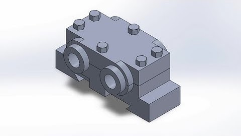 Complete SOLIDWORKS Tutorial: Double Bearing Part Design and Assembly Step-by-Step Guide